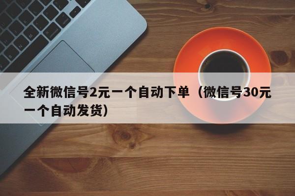 全新微信号2元一个自动下单（微信号30元一个自动发货）